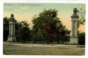 ME - Portland. Deering Park, Entrance