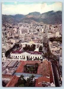 Caracas Venezuela Postcard National Library and Capitol Aerial View c1950's