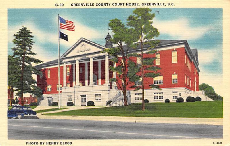 Greenville County Court House Greenville, South Carolina