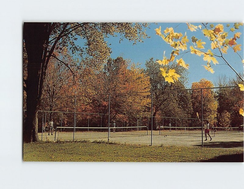 Postcard Six clay tennis courts and one all-weather court, Eastover, Lenox, MA