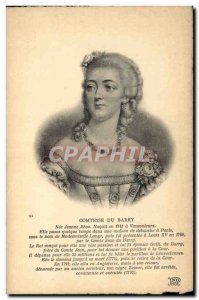 Old Postcard Comtesse du Barry