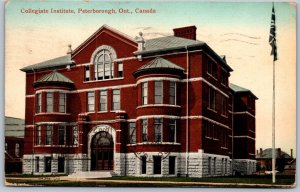 Postcard Peterborough Ontario c1912 Collegiate Institute