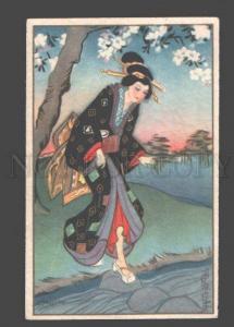 3094905 JAPANESE GEISHA Girl by CHIOSTRI vintage ART DECO 290