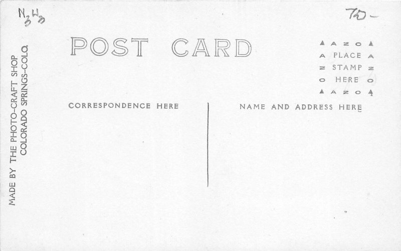 J35/ Nucla Colorado RPPC Postcard c1910 South Main Street Stores Homes