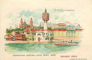 1900 Paris Expostion, Lefevre-Utile, Grand Prix, Hold to Light, Goossins
