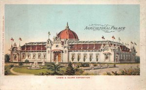 AGRICULTURAL PALACE LEWIS & CLARK EXPOSITION PORTLAND OREGON POSTCARD (1905)