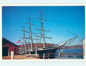 Unused Pre-1980 OLD SAILING SHIP AT MUSEUM Mystic Connecticut CT hr0320@