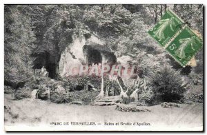 Park of Versailles Postcard Old Baths and caves & # 39Apollon