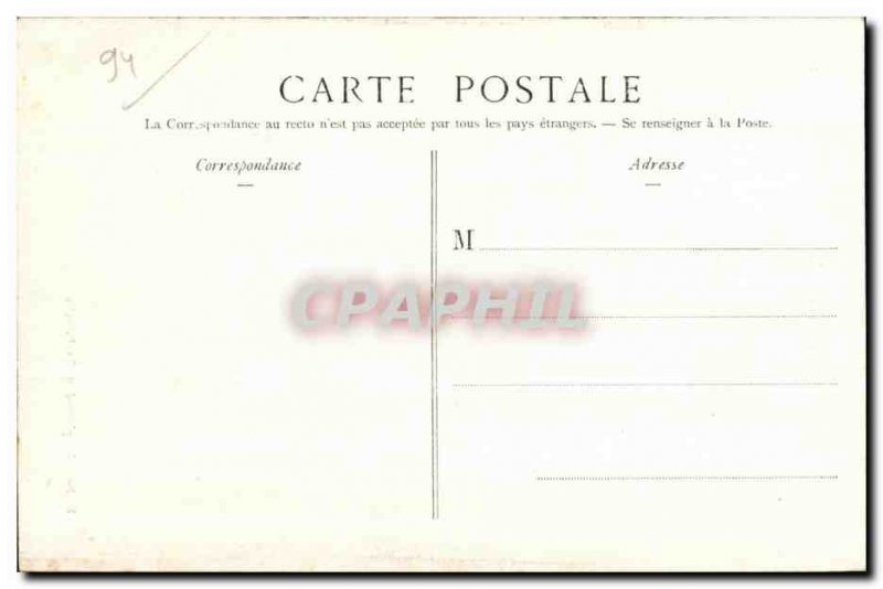 Old Postcard Champigny Sur Marne Monument Column