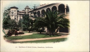 Pasadena California CA Gardens of Hotel Green c1900 Private Mailing Card PC