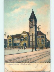 Pre-1907 LIBRARY SCENE Allegheny Pennsylvania PA d6324