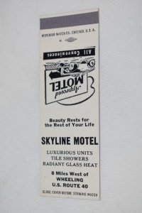 Skyline Motel Wheeling 20 Strike Matchbook Cover