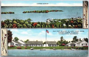 Copper Harbor Old Fort Wilkins Lake Fanny Hooe Copper Harbor Michigan Postcard