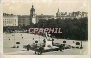 Old Postcard Lyon, place Bellecour and new hotel jobs