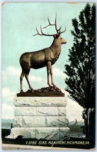 Postcard - Elks Monument - Richmond, Virginia