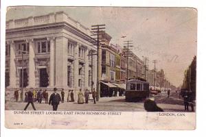 Dundas Street, Trolley, People, London, Ontario, Warwick 4229 P