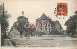 Old Postcard Rennes I and V and the University Lycee