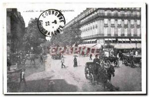 Paris - 2 - Boulevard des Capucines Old Postcard