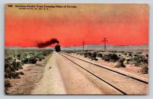 Southern Pacific Train   Ogden Route  Nevada    Postcard