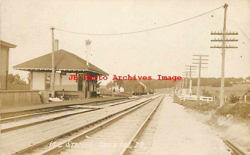 Depot, Maine, Etna, RPPC, Maine Central Railroad Station, Photo No 18