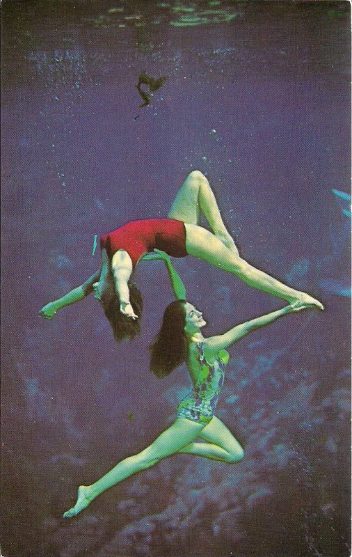Beautiful Woman, Swimsuit, Weeki Wachee FL Living Mermaids, Underwater Ballet 2