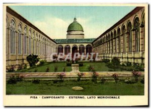 Postcard Modern Italy Camposanto Pisa Italia Meridionale Lato Esterno