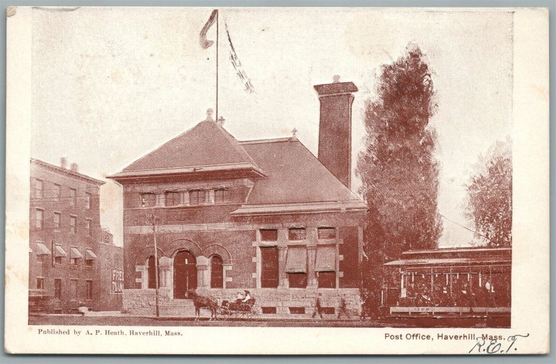 HAVERHILL MA POST OFFICE ANTIQUE POSTCARD