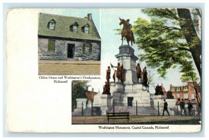 1902 Washington's Headquarters Monument and Capitol Grounds VA PMC Postcard