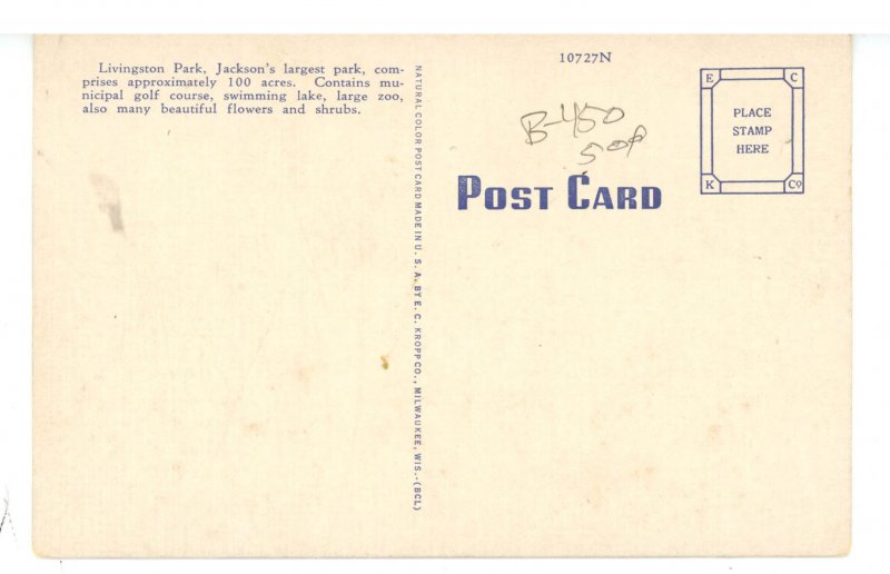 MS - Jackson. Livingston Park, Bird Lake