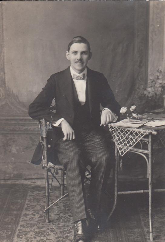 REAL PHOTO POSTCARD AN ELEGANT MAN HUNGARY