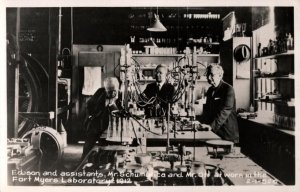 RPPC Real Photo Postcard - Thomas Edison - Fort Myers Laboratory