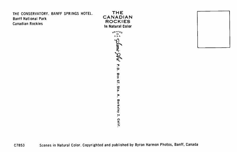 Postcard HOTEL SCENE Banff Alberta AB AP9847