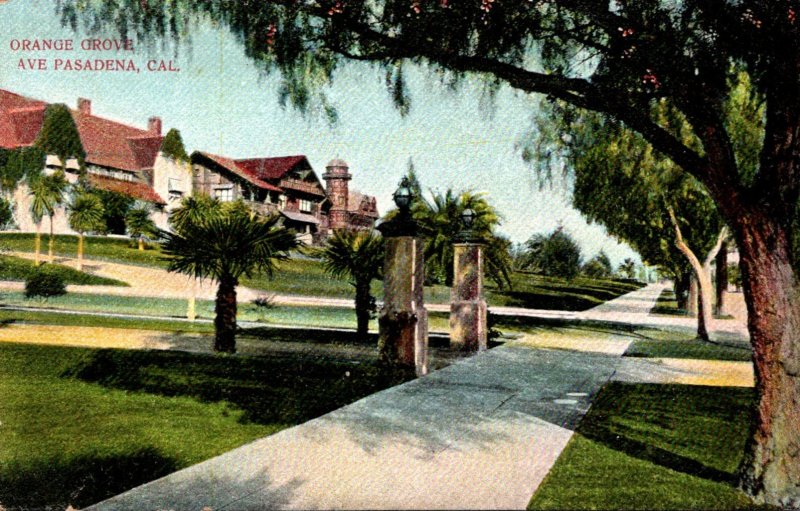California Pasadena Orange Grove Avenue