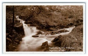 RPPC MORTONWOOD, United Kingdom ~ MEETING of the WATERS  c1910s  Postcard