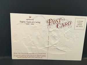 Postcard   Best Wishes Hallmark Embossed Greeting Card.  U6