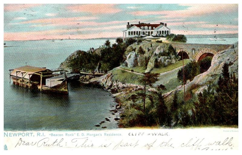 Rhode Island  Newport ,  E.D. Morhagn Resiidence , Tuck's no.1073