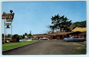 SAN LUIS OBISPO, California CA  Roadside HOMESTEAD MOTEL c1960s Cars Postcard