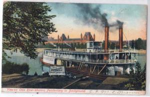 Ohio River-Western Penitentiary, Sign says Pittsburg