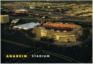 Anaheim Stadium 1990s Large Postcard