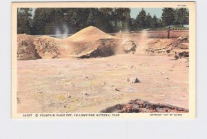 VINTAGE POSTCARD NATIONAL STATE PARK YELLOWSTONE FOUNTAIN PAINT POT #3