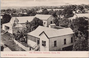 Suva Fiji Old Mechanics Institute Unused Brodziak Co Postcard H35