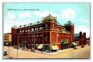 Tomlinson Hall Building Indianapolis Indiana IN 1909 DB Postcard J18