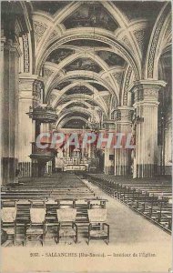 Postcard Old Sallanches (Haute Savoie) Interior of the Church
