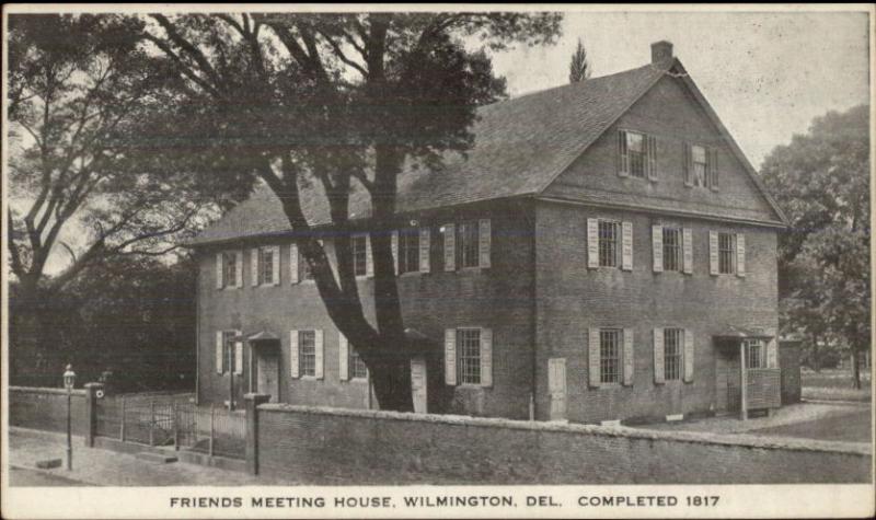 Wilmington DE Friends Meeting House Postcard