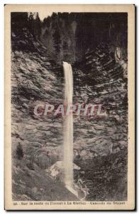 Old Postcard On the road of Flumet has Giettz waterfall Stapet