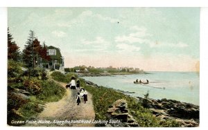 ME - Ocean Point. Along the Point Road Looking South