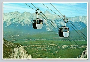 c1981 Sulphur Mountain Gondolas in Canada 4x6 VINTAGE Postcard 0317