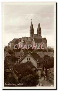 Old Postcard Quedlinburg schloss
