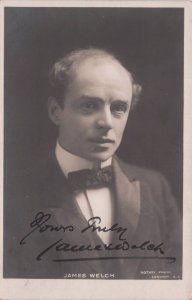 James Welch Actor & WW1 Silent Film 1904 Hand Signed Photo Postcard