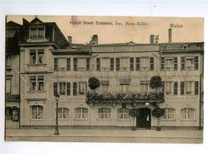 246940 GERMANY MAINZ Hotel Stadt Coblenz Vintage postcard
